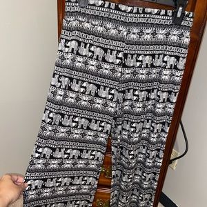 Elephant print pants